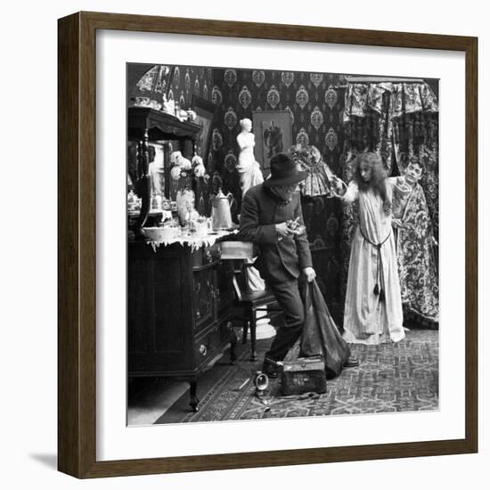 Keep Him Covered Mary, I'll Call the Police-null-Framed Photographic Print