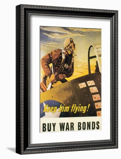 Keep Him Flying!-George Schreiber-Framed Art Print