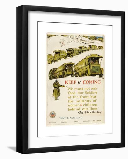 Keep It Coming...Waste Nothing-George Illian-Framed Art Print