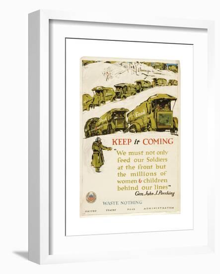 Keep It Coming...Waste Nothing-George Illian-Framed Art Print