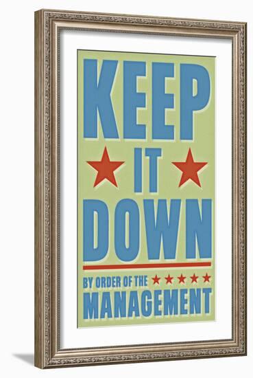 Keep It Down-John Golden-Framed Art Print