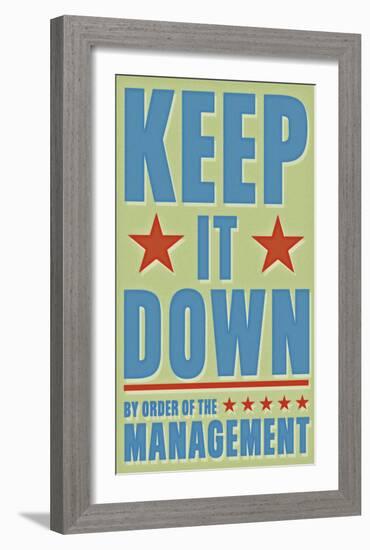 Keep It Down-John Golden-Framed Art Print