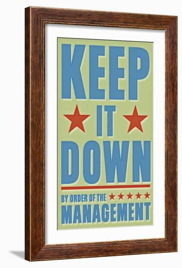 Keep It Down-John Golden-Framed Art Print