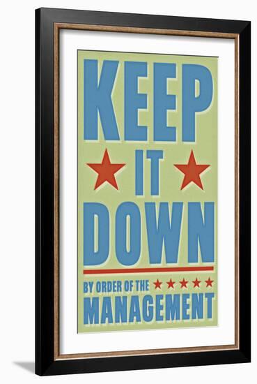 Keep It Down-John Golden-Framed Art Print