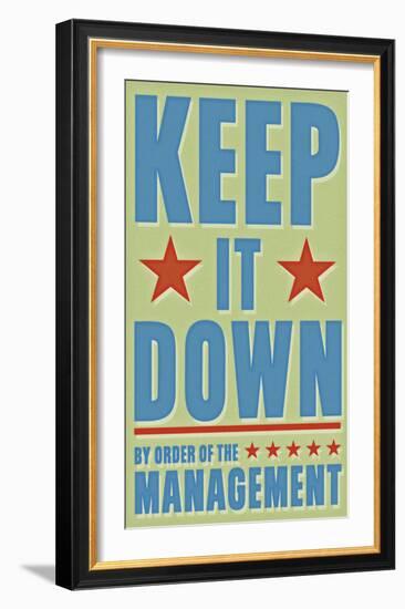 Keep It Down-John Golden-Framed Art Print