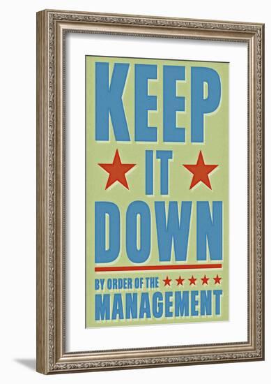 Keep It Down-John W^ Golden-Framed Art Print