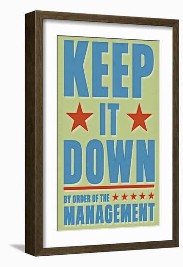 Keep It Down-John W^ Golden-Framed Art Print