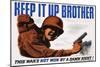 Keep it Up Brother War Production Poster-Clayton Kenny-Mounted Giclee Print