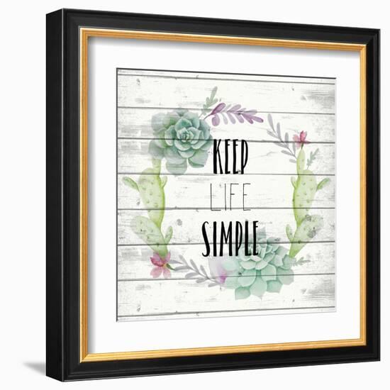 Keep Life Simple-Kimberly Allen-Framed Art Print