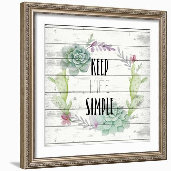 Keep Life Simple-Kimberly Allen-Framed Art Print