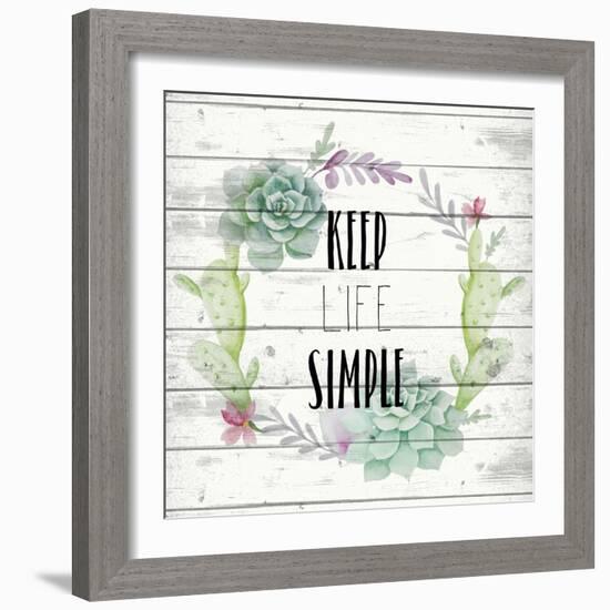 Keep Life Simple-Kimberly Allen-Framed Art Print