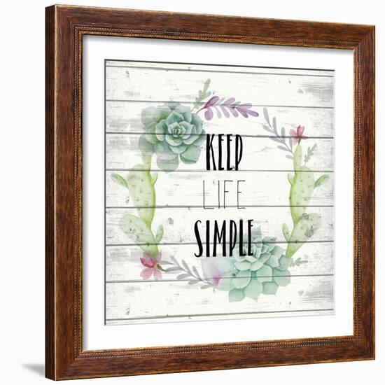 Keep Life Simple-Kimberly Allen-Framed Art Print