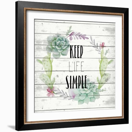 Keep Life Simple-Kimberly Allen-Framed Art Print