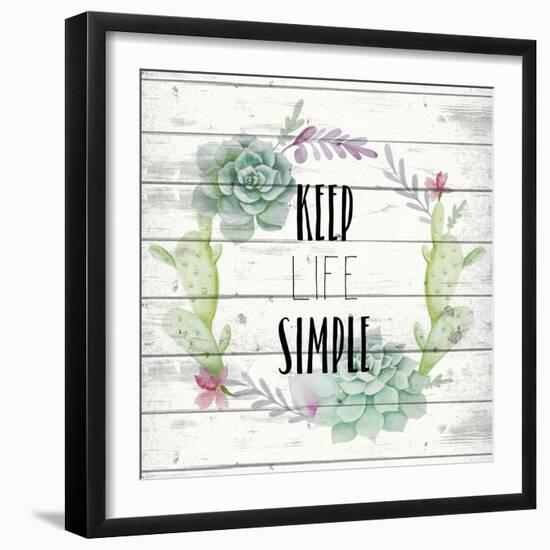 Keep Life Simple-Kimberly Allen-Framed Art Print