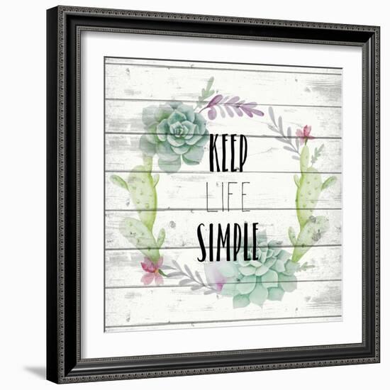 Keep Life Simple-Kimberly Allen-Framed Art Print