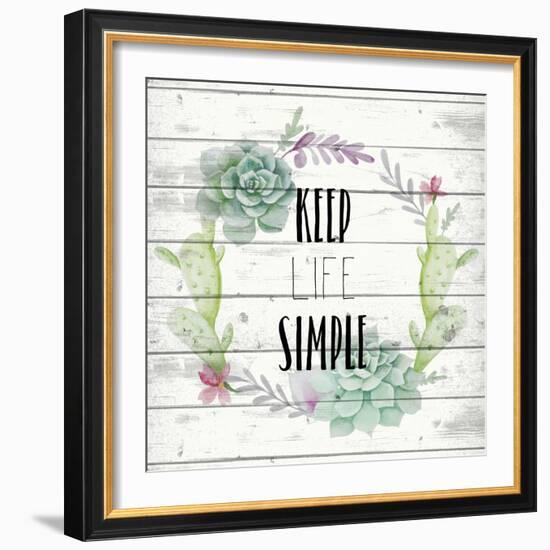 Keep Life Simple-Kimberly Allen-Framed Art Print