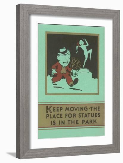 Keep Moving-null-Framed Art Print