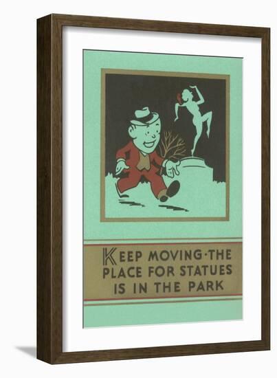 Keep Moving-null-Framed Art Print