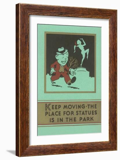 Keep Moving-null-Framed Art Print