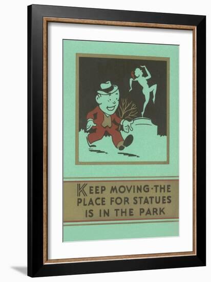 Keep Moving-null-Framed Art Print