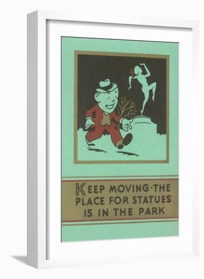 Keep Moving-null-Framed Art Print