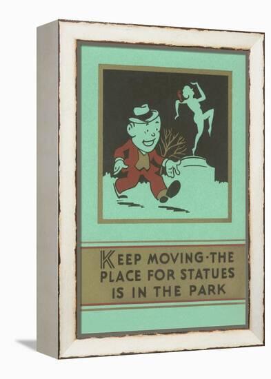 Keep Moving-null-Framed Stretched Canvas