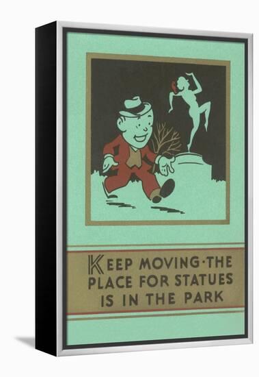 Keep Moving-null-Framed Stretched Canvas