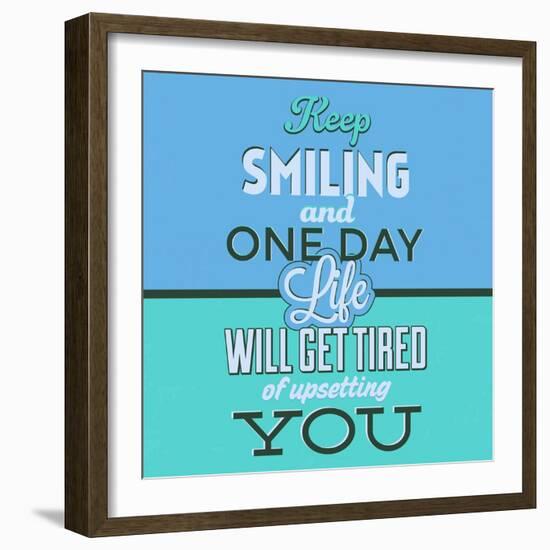 Keep Smiling 1-Lorand Okos-Framed Art Print