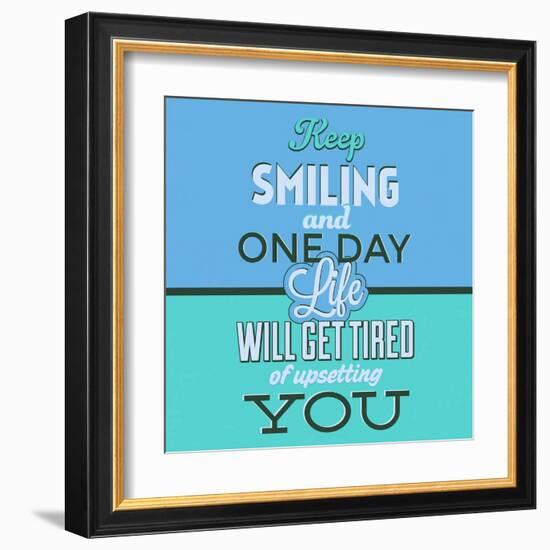 Keep Smiling 1-Lorand Okos-Framed Art Print