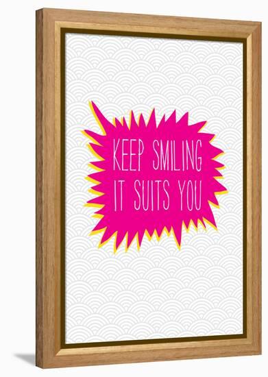 Keep Smiling-Moha London-Framed Premier Image Canvas