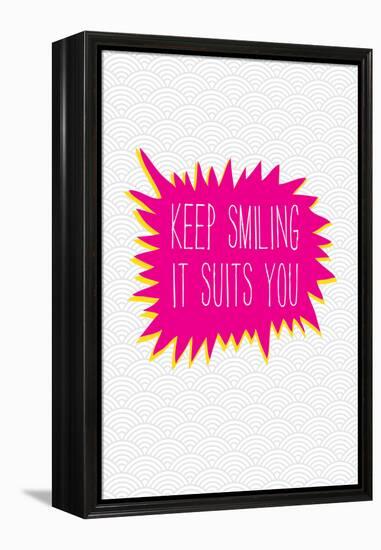 Keep Smiling-Moha London-Framed Premier Image Canvas