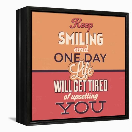 Keep Smiling-Lorand Okos-Framed Stretched Canvas