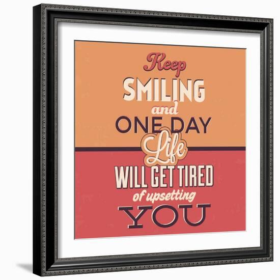 Keep Smiling-Lorand Okos-Framed Art Print