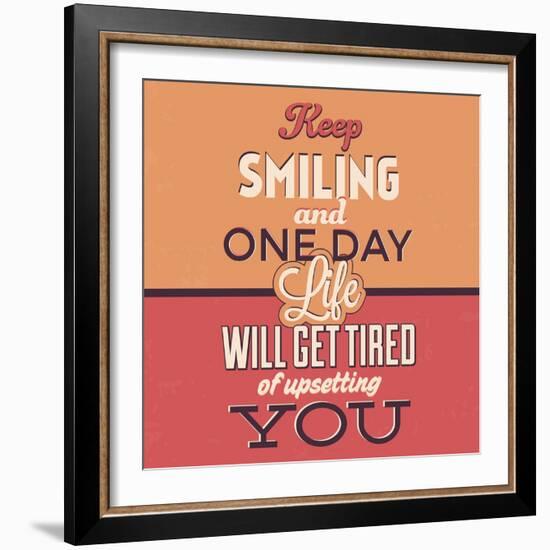 Keep Smiling-Lorand Okos-Framed Premium Giclee Print