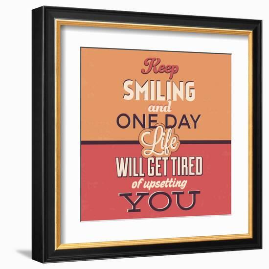 Keep Smiling-Lorand Okos-Framed Art Print