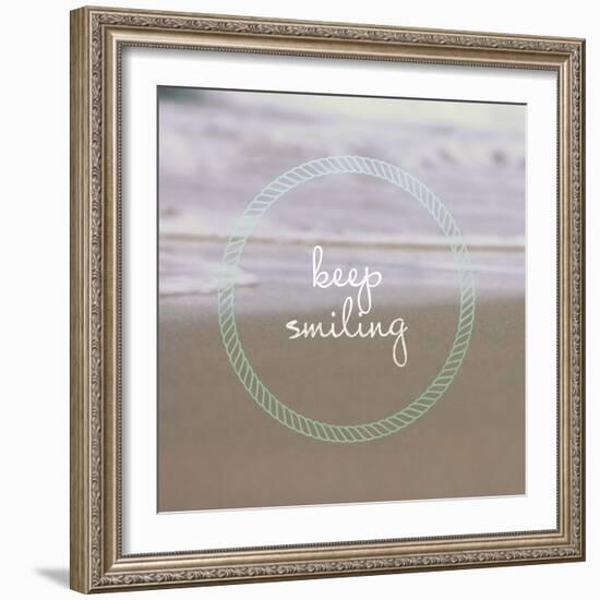 Keep Smiling-Lisa Hill Saghini-Framed Art Print