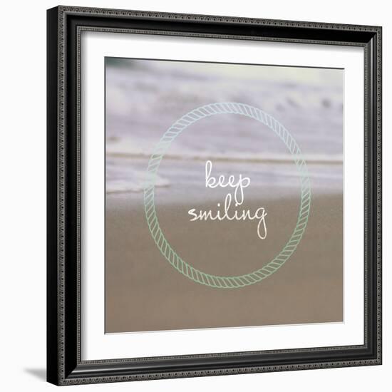 Keep Smiling-Lisa Hill Saghini-Framed Art Print