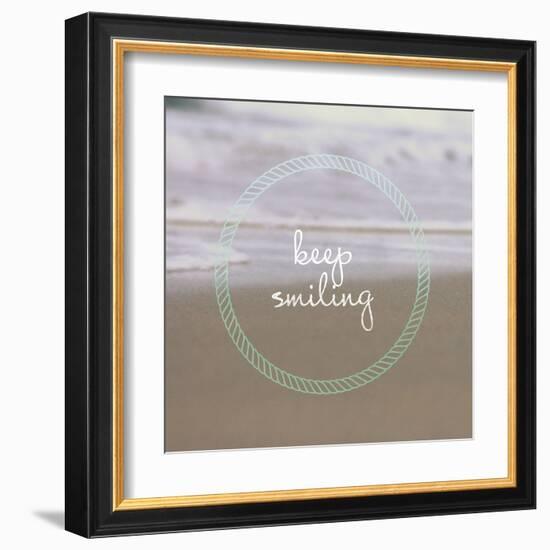 Keep Smiling-Lisa Hill Saghini-Framed Art Print