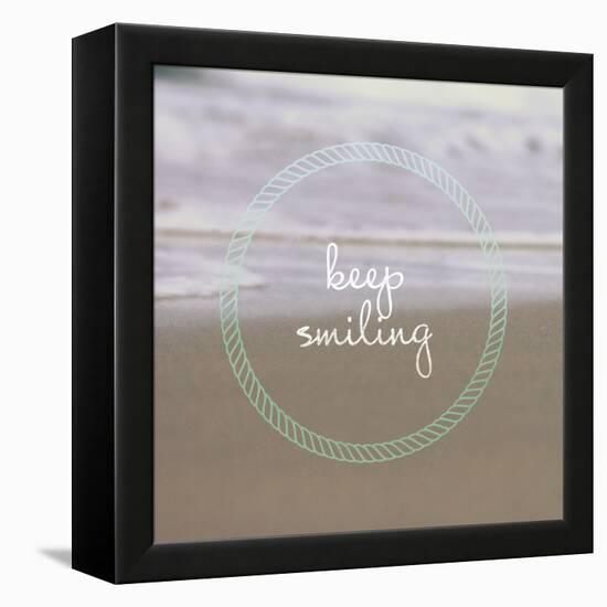 Keep Smiling-Lisa Hill Saghini-Framed Stretched Canvas