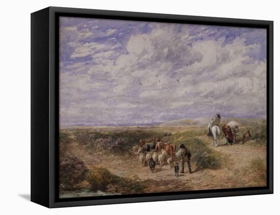 Keep the Left Road, 1854 (W/C & Bodycolour on Rough 'Scotch' Paper)-David Cox-Framed Premier Image Canvas