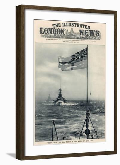 'Keep Then the Sea, Which Is the Wall of England', from 'The Illustrated London News Royal Naval…-English School-Framed Giclee Print