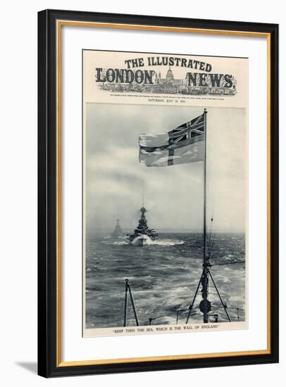 'Keep Then the Sea, Which Is the Wall of England', from 'The Illustrated London News Royal Naval…-English School-Framed Giclee Print