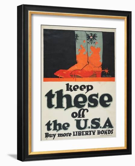 "Keep These Off the U.S.A.: Buy More Liberty Bonds", 1918-John Norton-Framed Giclee Print