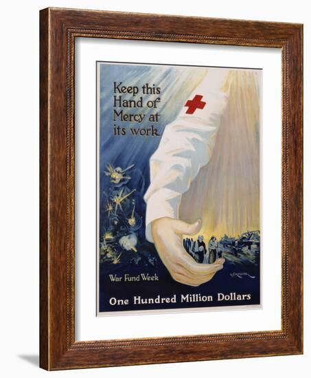 Keep This Hand of Mercy at its Work Poster-R.G. Morgan-Framed Giclee Print