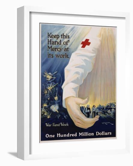 Keep This Hand of Mercy at its Work Poster-R.G. Morgan-Framed Giclee Print