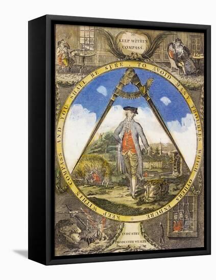 Keep Within the Compass circa 1784-Robert Dighton-Framed Premier Image Canvas