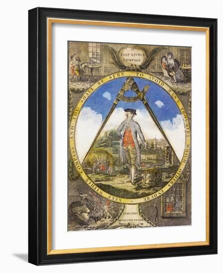 Keep Within the Compass circa 1784-Robert Dighton-Framed Giclee Print