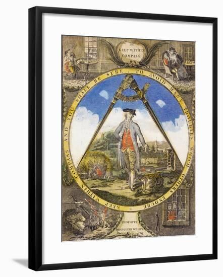 Keep Within the Compass circa 1784-Robert Dighton-Framed Giclee Print