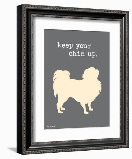 Keep Your Chin Up-Dog is Good-Framed Art Print