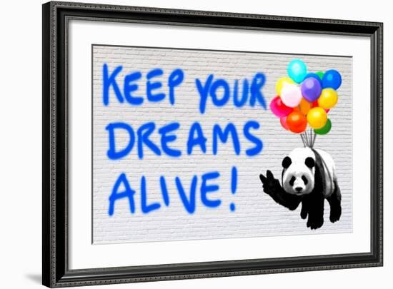 Keep your dreams alive!-Masterfunk collective-Framed Giclee Print